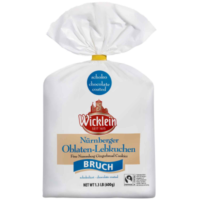 Wicklein Nürnberger Oblaten-Lebkuchen 'Bruch' schokoliert 600g