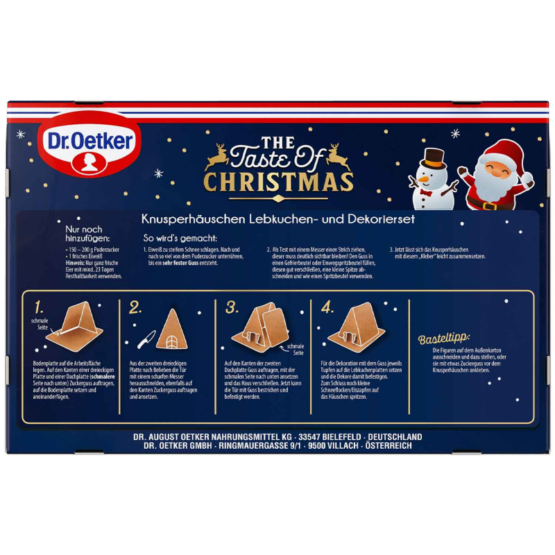 Dr. Oetker The Taste of Christmas Knusperhäuschen 403g