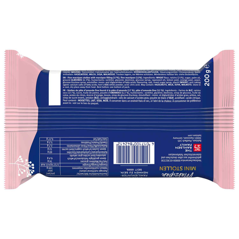 Bahlsen Mini Stollen Marzipan 200g