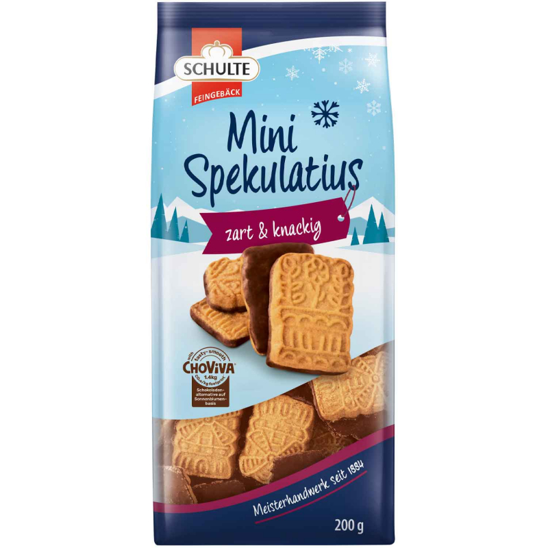 Schulte Mini Spekulatius Dunkel mit ChoViva 200g