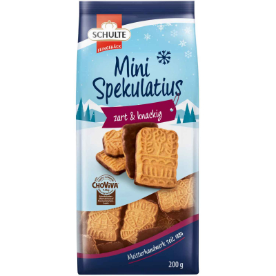 Schulte Mini Spekulatius Dunkel mit ChoViva 200g