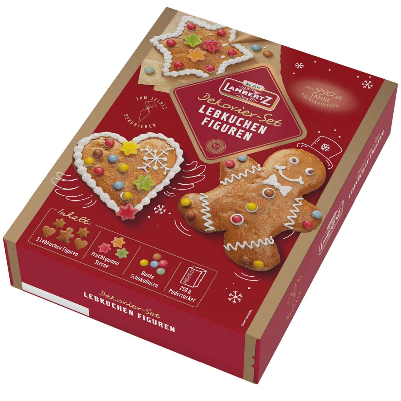 Lambertz Lebkuchen-Figuren Dekorier-Set 480g