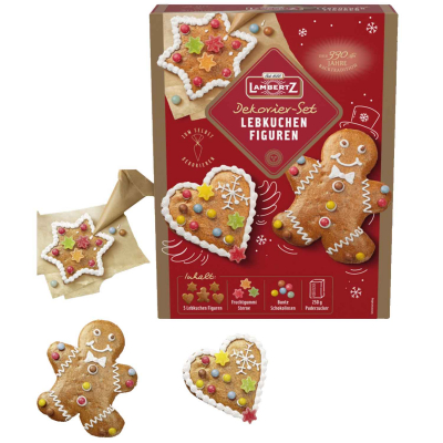 Lambertz Lebkuchen-Figuren Dekorier-Set 480g