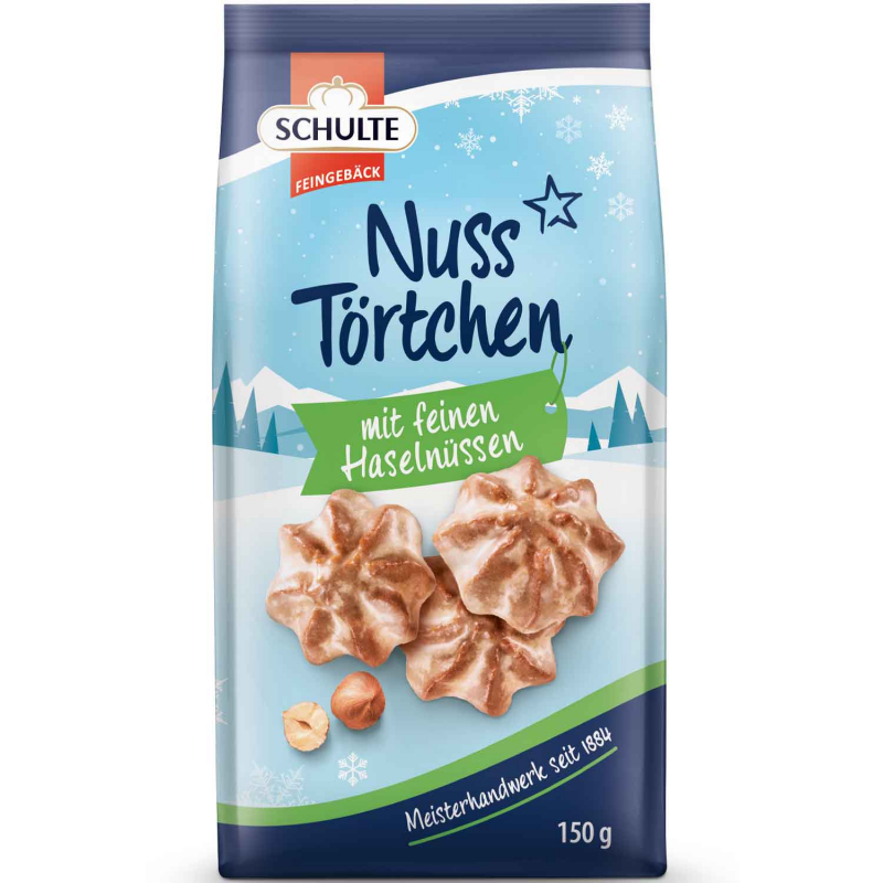 Schulte Nuss Törtchen 150g