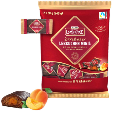Lambertz Lebkuchen Minis Zartbitter 12x20g