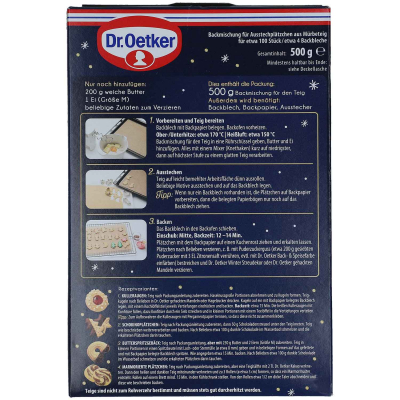 Dr. Oetker The Taste of Christmas Ausstechplätzchen 500g