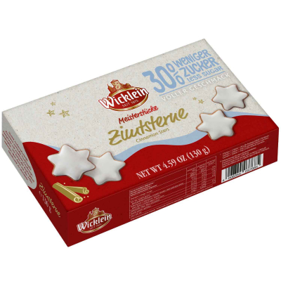 Wicklein Meisterstücke Zimtsterne 30% weniger Zucker 130g