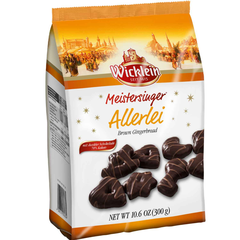 Wicklein Meistersinger Allerlei dunkle Schokolade 300g