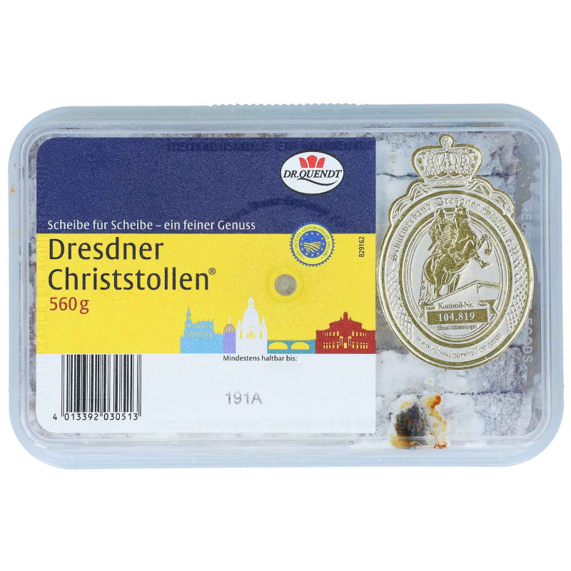 Dr. Quendt Dresdner Christstollenscheiben 560g