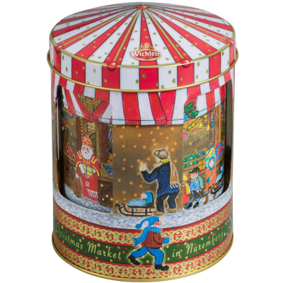 Wicklein Feine Nürnberger Oblaten-Lebkuchen Spieluhr-Drehdose 200g