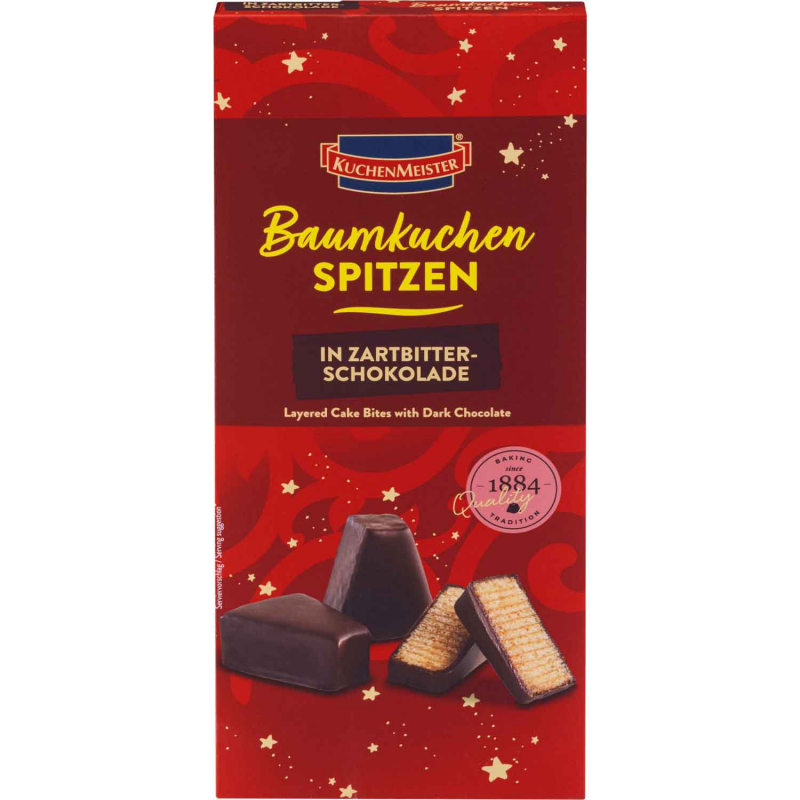 KuchenMeister Baumkuchenspitzen Zartbitter 130g