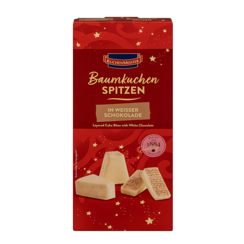 KuchenMeister Baumkuchenspitzen Weiß 130g