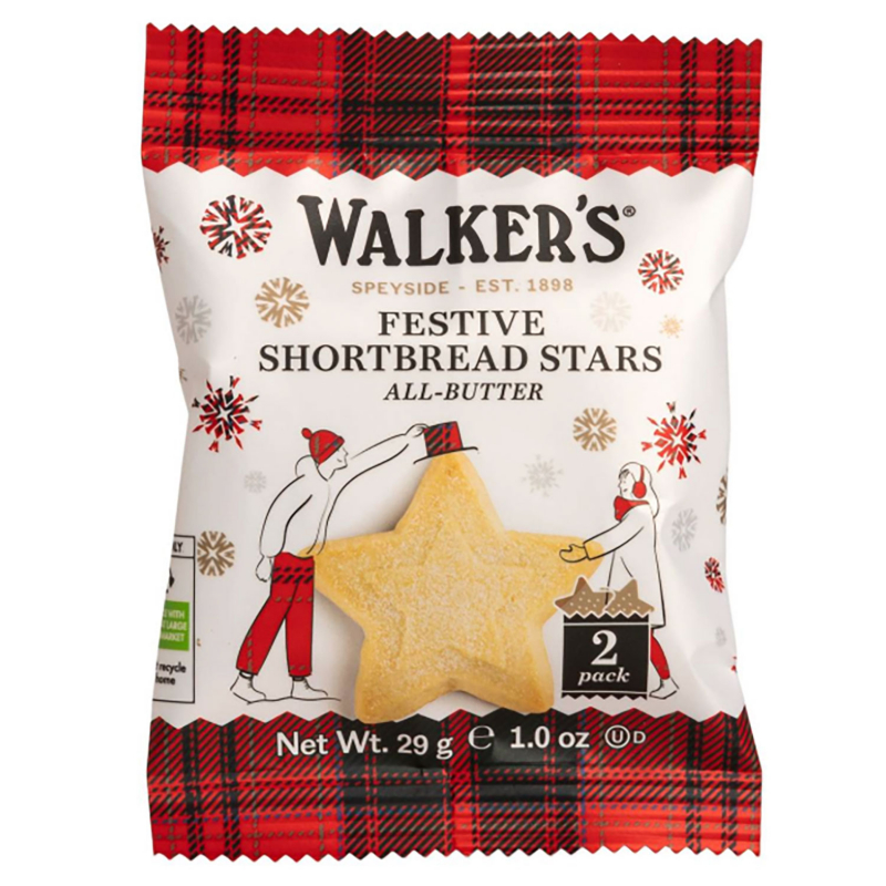 Walker's Shortbread Festive Stars 29g