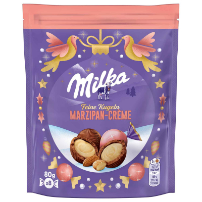 Milka Feine Kugeln Marzipan-Crème 80g