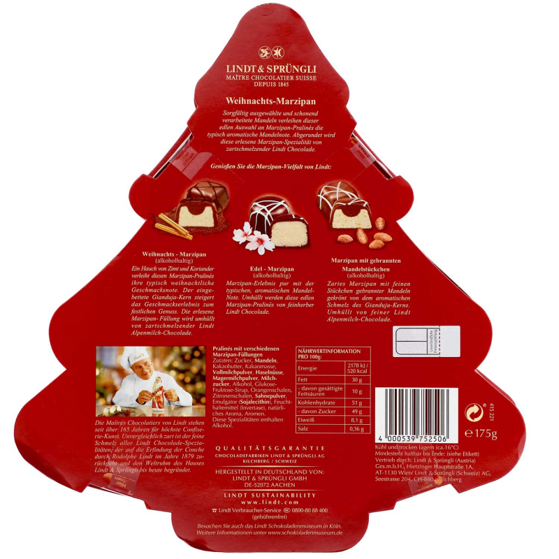 Lindt Weihnachts-Marzipan-Selection 175g