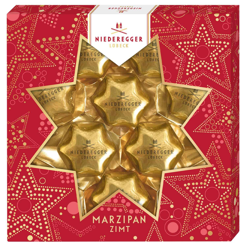 Niederegger Marzipan Zimt Weihnachtssterne 125g