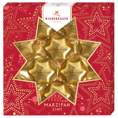 Niederegger Marzipan Zimt Weihnachtssterne 125g