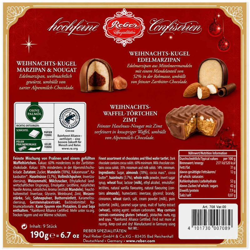 Reber Edle Vielfalt Weihnachts-Selektion 9er
