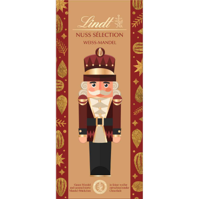 Lindt Nuss Sélection Mandel Weiße Schokolade Tafel 150g