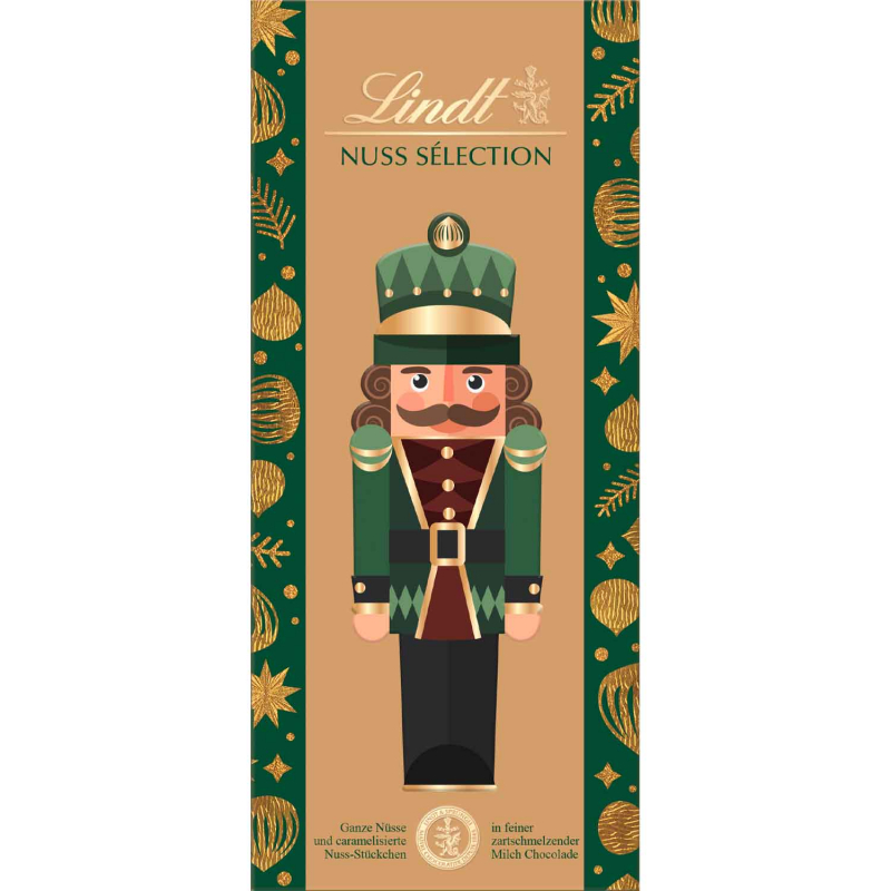 Lindt Nuss Sélection Haselnuss Vollmilch Tafel 150g