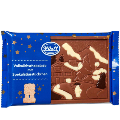 Klett Weihnachtstafel 'Winterlandschaft' Vollmilch 100g