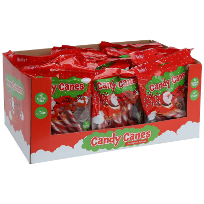 Becky's Candy Canes Zuckerstangen 13cm rot-weiß 10er