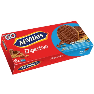  McVitie's Digestive Milk Chocolate 6x2er 