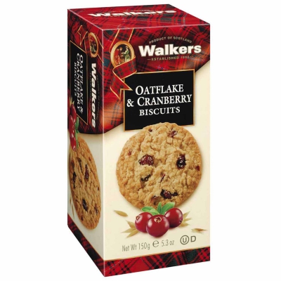  Walker's Oatflake & Cranberry Biscuits 150g 