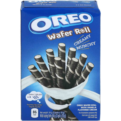  Oreo Wafer Roll Vanilla China 54g 