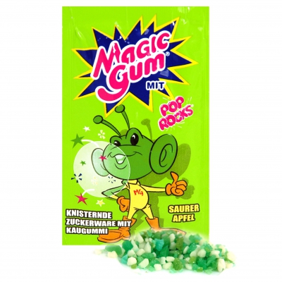  Magic Gum Pop Rocks Saurer Apfel 50er 