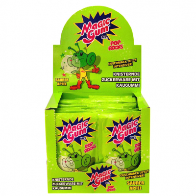  Magic Gum Pop Rocks Saurer Apfel 50er 
