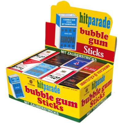  hitparade Bubble Gum Sticks 32x13er 