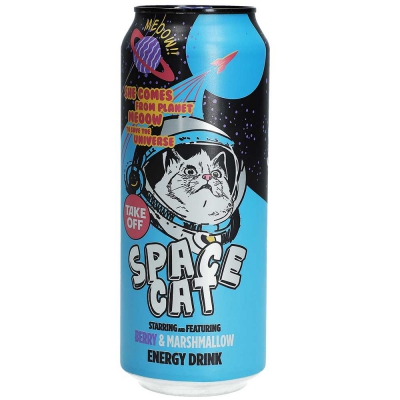  Take Off Energy Drink Space Cat Berry & Marshmallow 500ml 