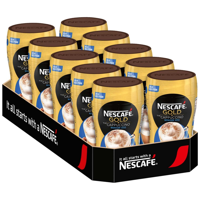 Nescafé Gold Cappuccino Weniger Süß 250g