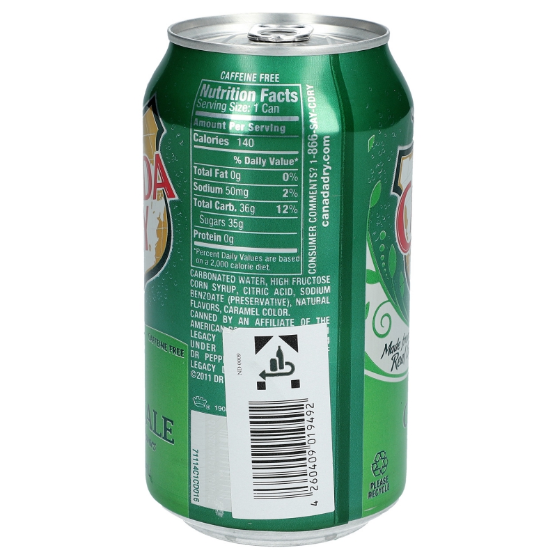  Canada Dry Ginger Ale USA 355ml 