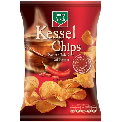  funny-frisch Kessel Chips Sweet Chili & Red Pepper 120g 