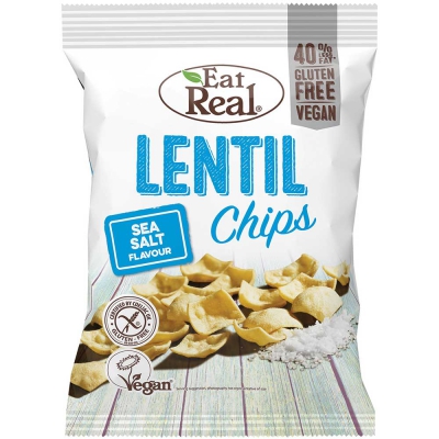  Eat Real Lentil Chips Salted 113g 
