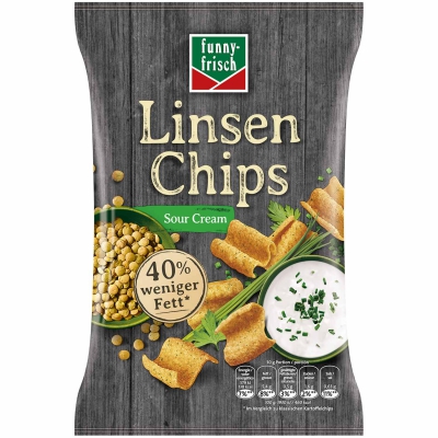  funny-frisch Linsen Chips Sour Cream Style 90g 