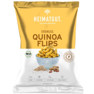  Heimatgut Bio Erdnuss Quinoa Flips 115g 