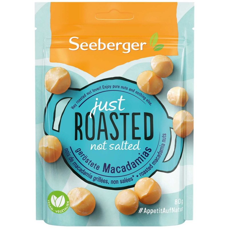  Seeberger geröstete Macadamias ohne Salz 80g 