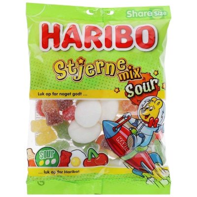  Haribo Stjerne Mix Sour 375g 