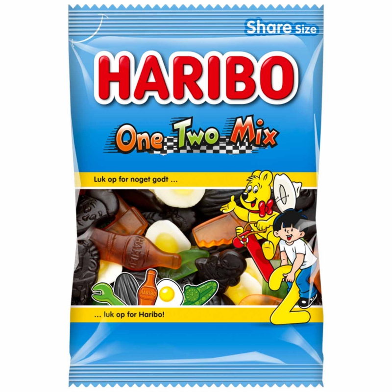 krydstogt Okklusion virtuel Haribo One Two Mix 375g - Csokibarát