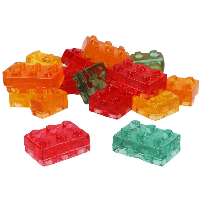  4D 3D+Delicious Happy Blocks Fruchtgummi 100g 
