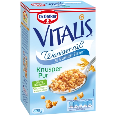  Vitalis Weniger süß Knusper Pur 600g 