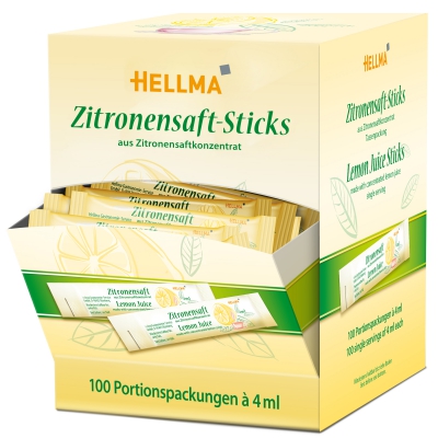  Hellma Zitronensaft-Sticks 100x4ml 
