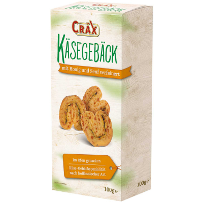  Cräx Käsegebäck mit Honig und Senf 100g 