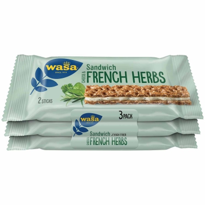  Wasa Sandwich Cheese & French Herbs 3er 