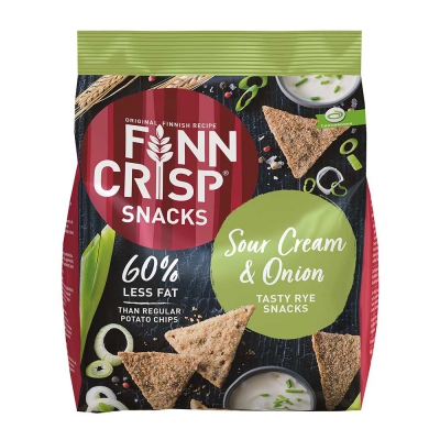  Finn Crisp Snacks Sour Cream & Onion 150g 