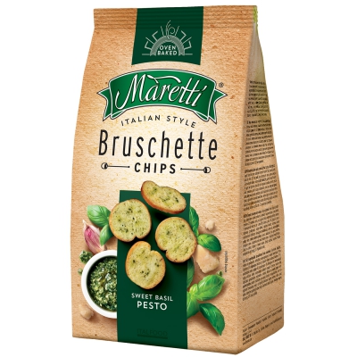  Maretti Bruschette Chips Sweet Basil Pesto 150g 