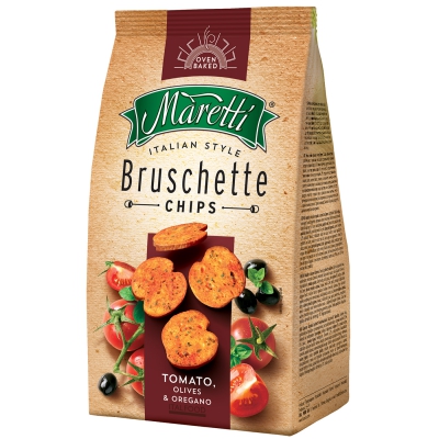  Maretti Bruschette Chips Tomato, Olives & Oregano 150g 